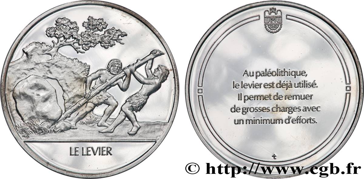 LES 100 PLUS GRANDES INVENTIONS DE L&nbsp;HUMANITÉ Médaille, Invention du levier BE