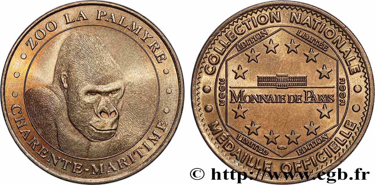 TOURISTIC MEDALS Médaille touristique, Zoo de La Palmyre, Charente-Maritime fVZ