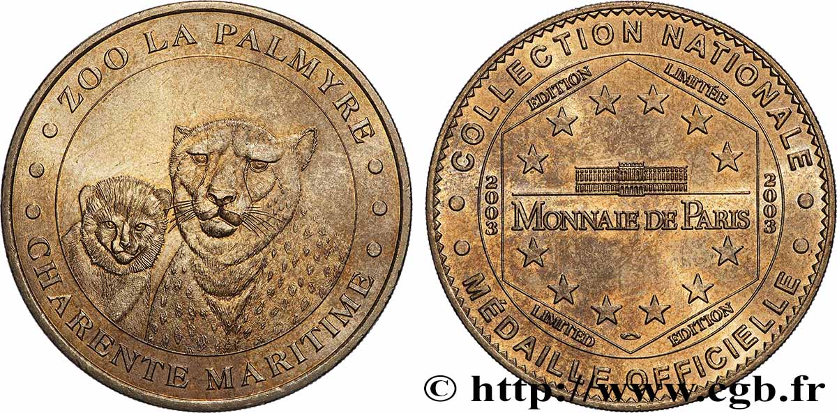 TOURISTIC MEDALS Médaille touristique, Zoo de La Palmyre, Charente-Maritime fVZ