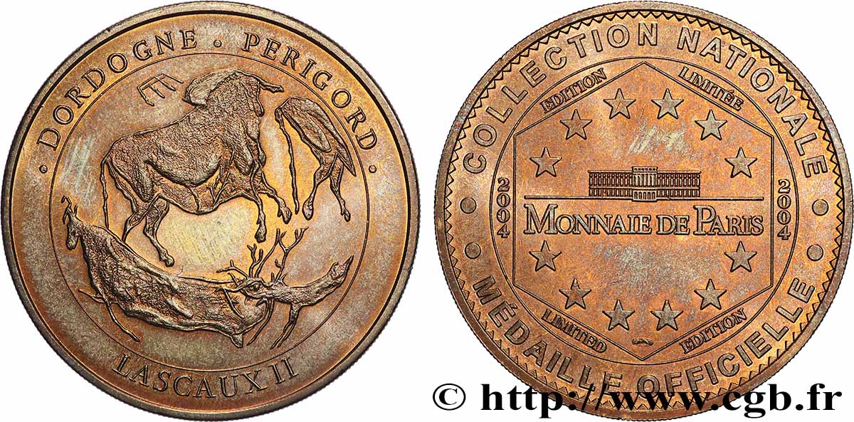 MÉDAILLES TOURISTIQUES Médaille touristique, Lascaux II, Dordogne, Périgord SUP