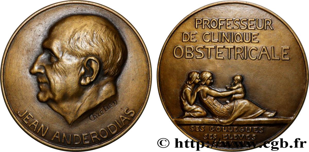 MÉDECINE - SOCIÉTÉS MÉDICALES - MÉDECINS/CHIRURGIENS - ASSISTANCE PUBLIQUE Médaille, Jean-Baptiste Anderodias TTB+