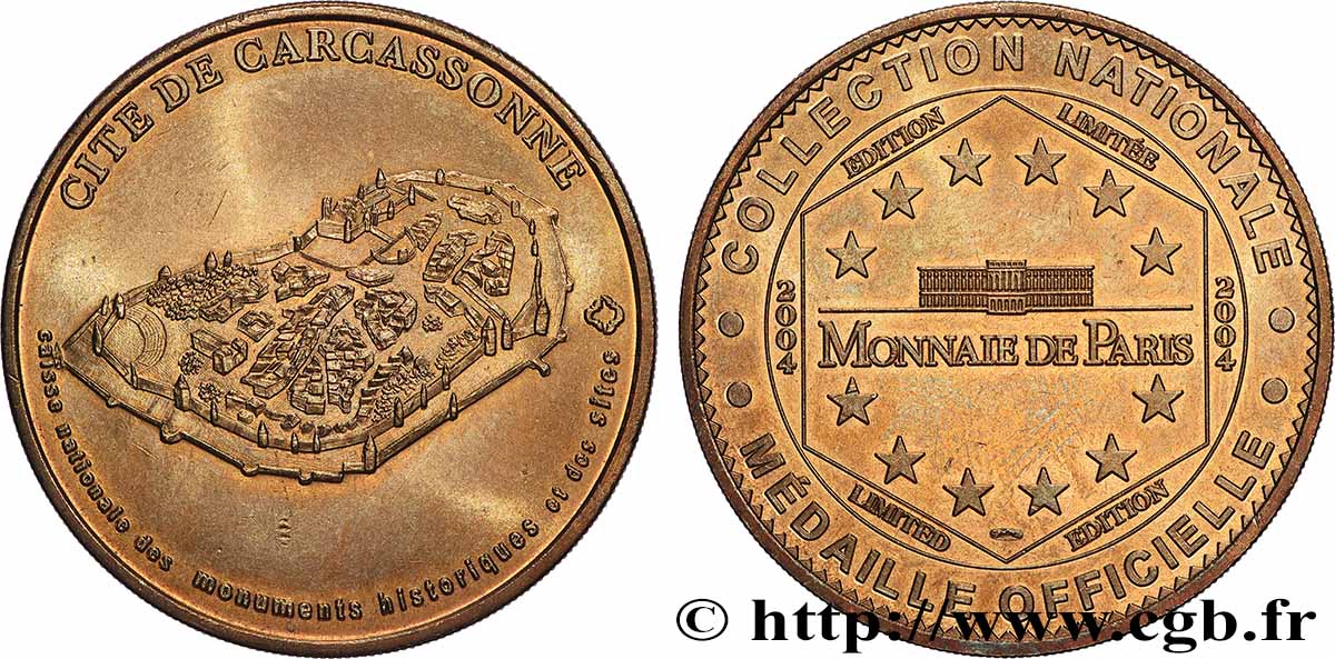 MÉDAILLES TOURISTIQUES Médaille touristique, Cité de Carcassonne SUP