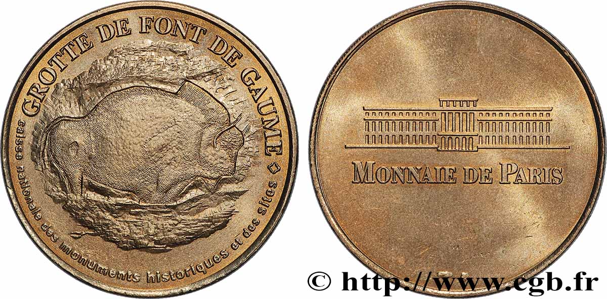 MÉDAILLES TOURISTIQUES Médaille touristique, Grotte de Font de Gaume TTB+