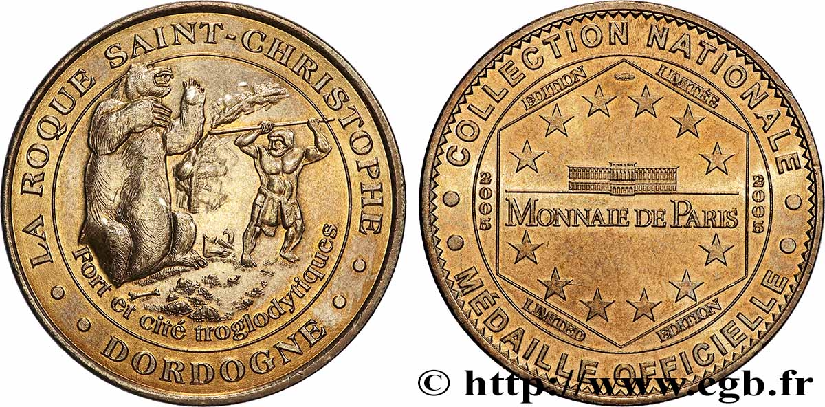 MÉDAILLES TOURISTIQUES Médaille touristique, La roque Saint-Christophe SUP