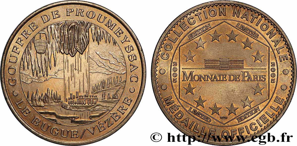 MÉDAILLES TOURISTIQUES Médaille touristique, Gouffre de Proumeyssac SUP