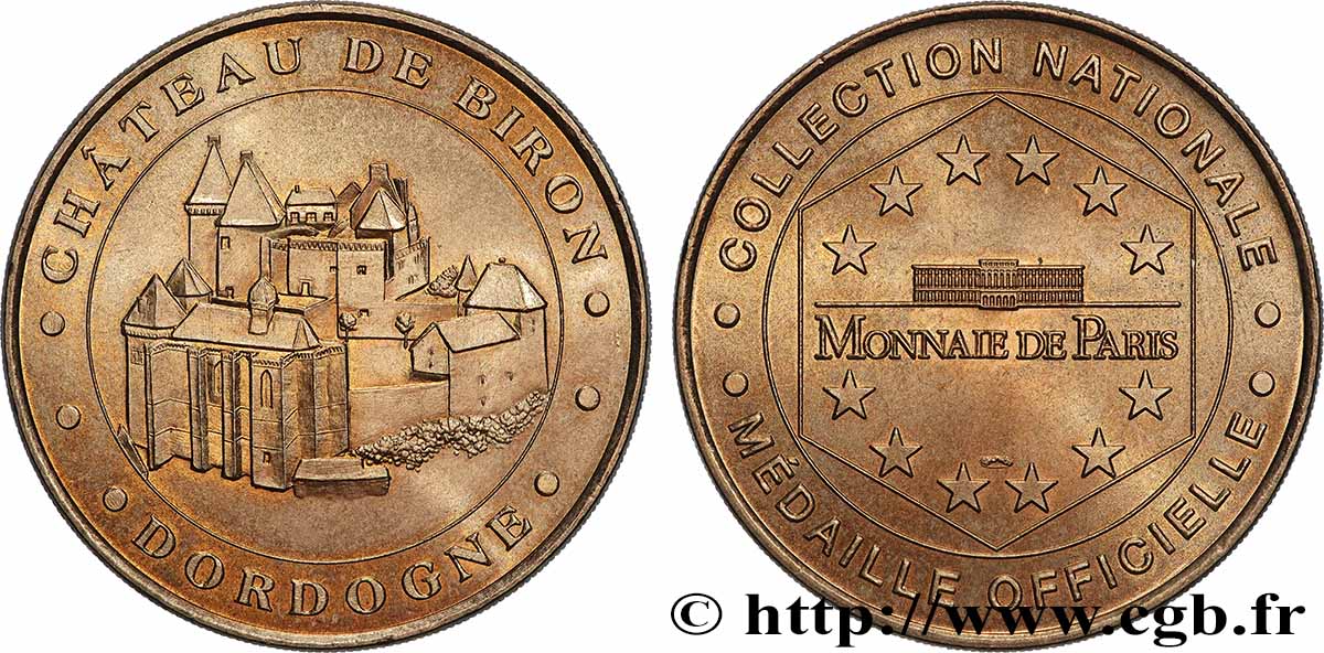 MÉDAILLES TOURISTIQUES Médaille touristique, Château de Biron TTB+