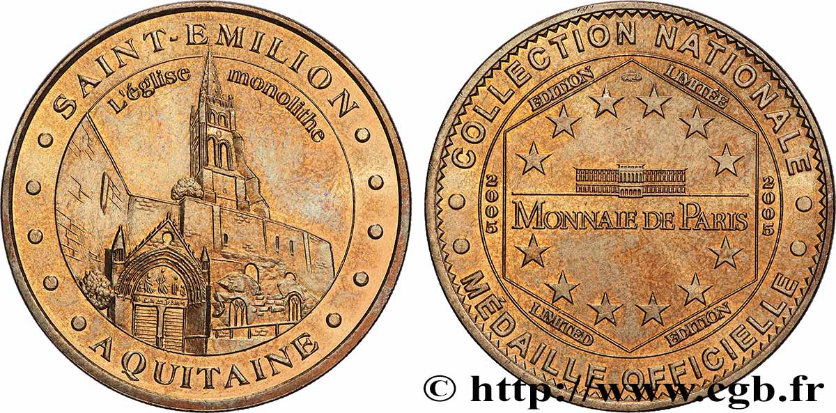 MÉDAILLES TOURISTIQUES Médaille touristique, Saint-Émilion, Aquitaine TTB+