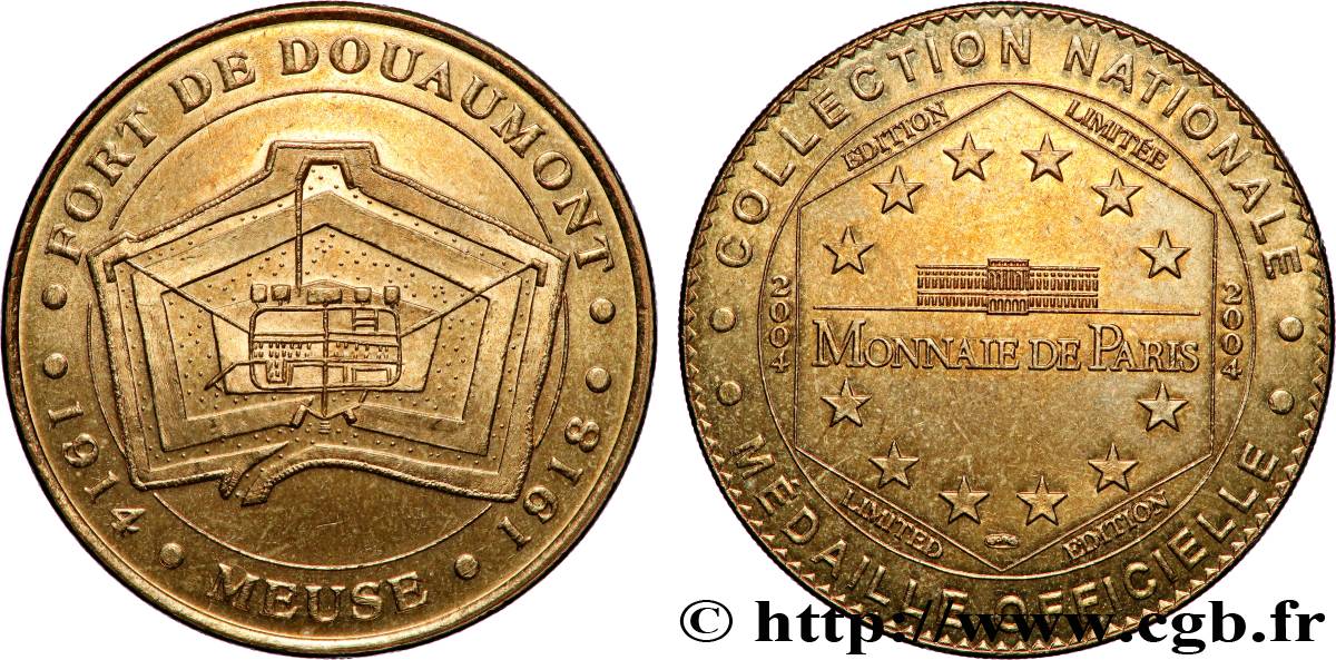 MÉDAILLES TOURISTIQUES Médaille touristique, Fort de Douaumont, Meuse SUP