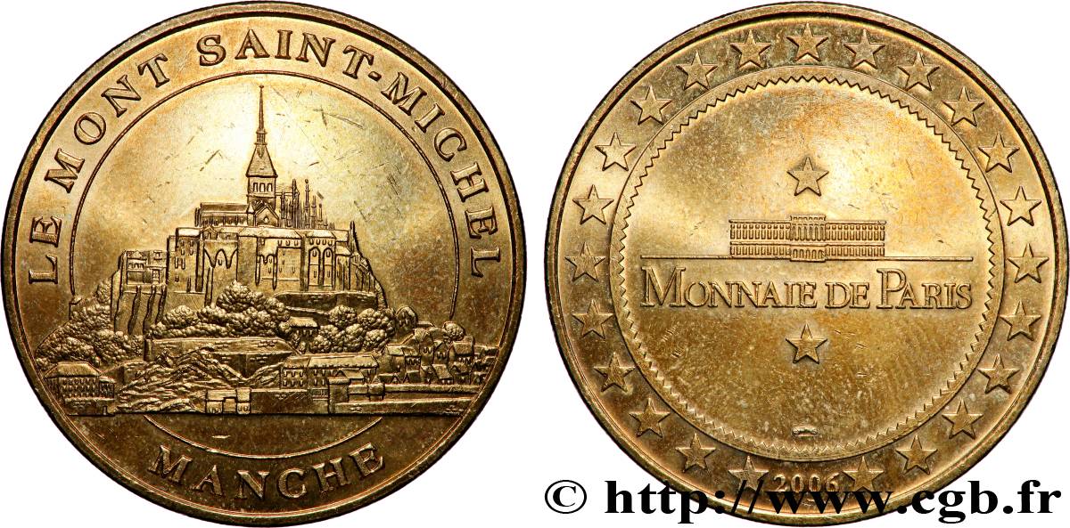 MÉDAILLES TOURISTIQUES Médaille touristique, Mont Saint Michel TTB+