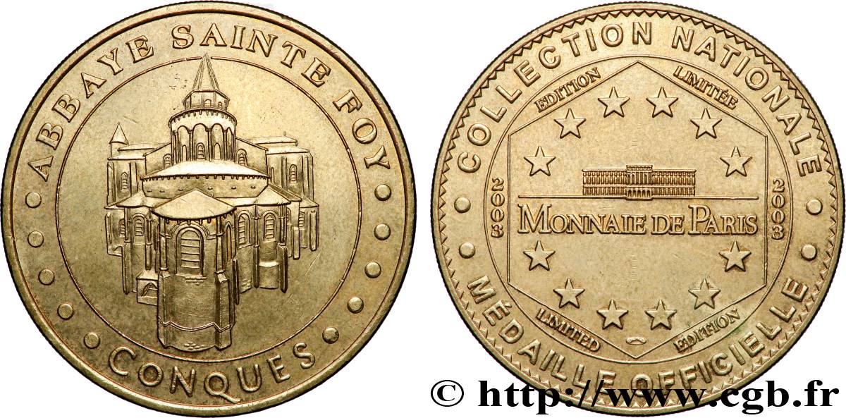 TOURISTIC MEDALS Médaille touristique, Abbaye Sainte-Foy, Conques VZ