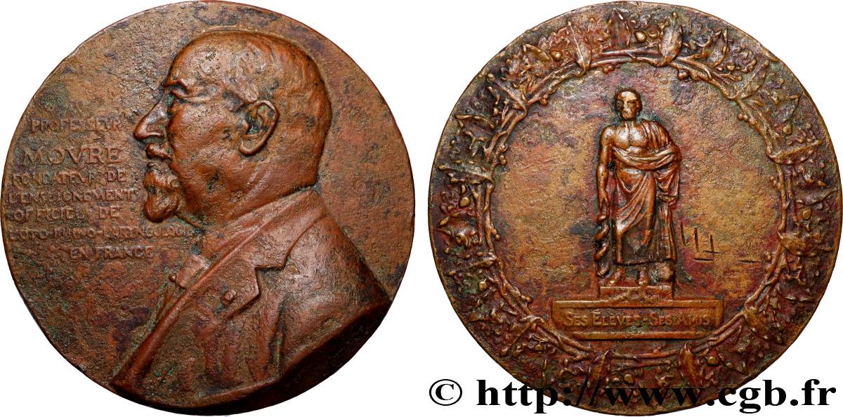 MÉDECINE - SOCIÉTÉS MÉDICALES - MÉDECINS Médaille, Professeur Moure VF