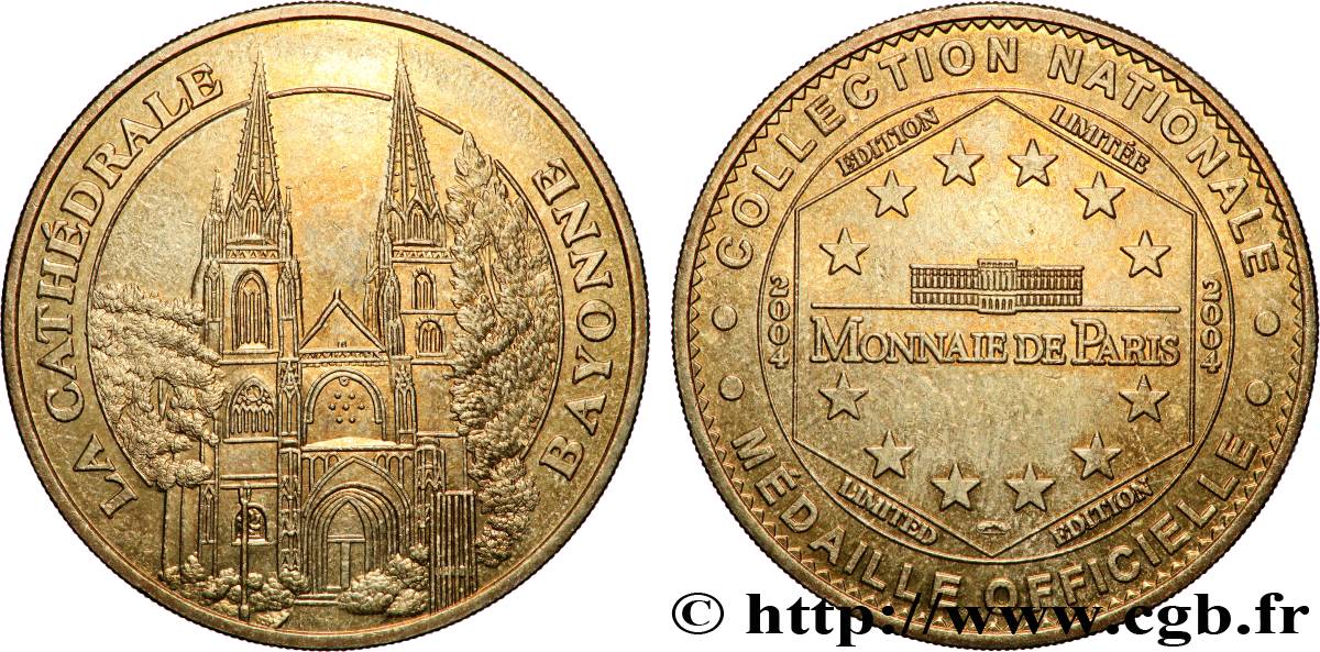 TOURISTIC MEDALS Médaille touristique, Cathédrale de Bayonne VZ