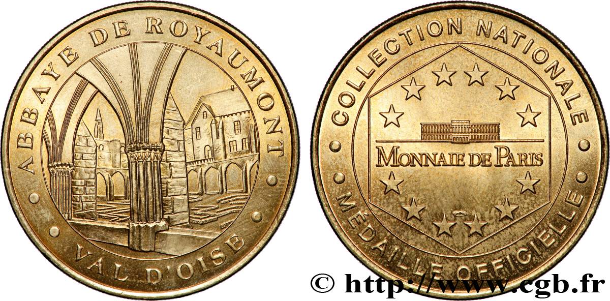 TOURISTIC MEDALS Médaille touristique, Abbaye de Royaumont AU