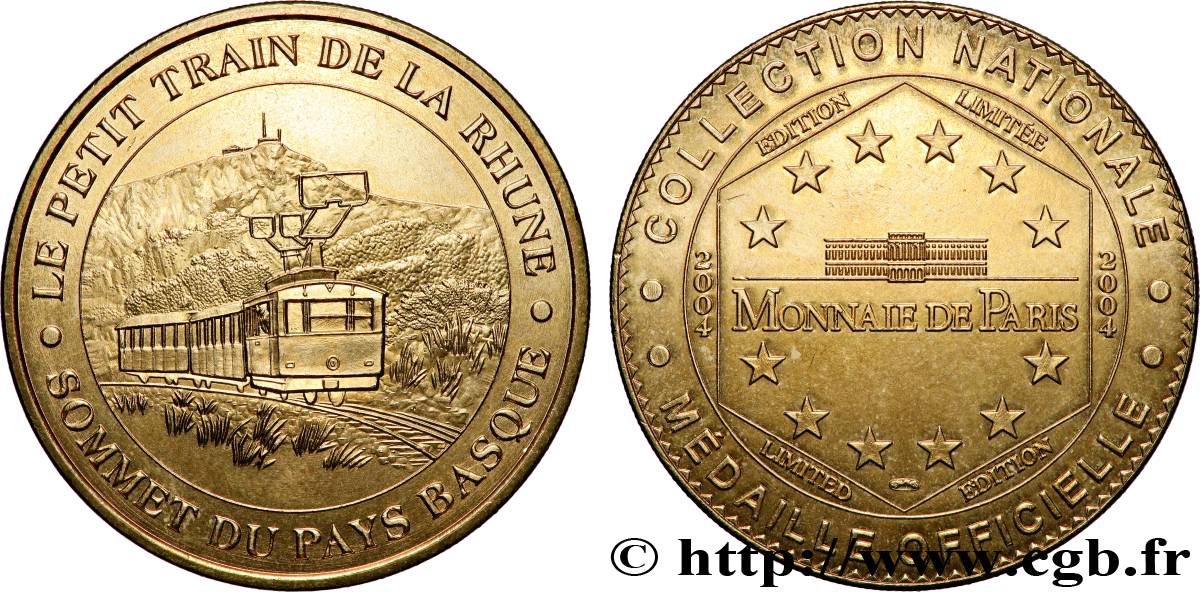TOURISTIC MEDALS Médaille touristique, Le petit train de la Rhune VZ