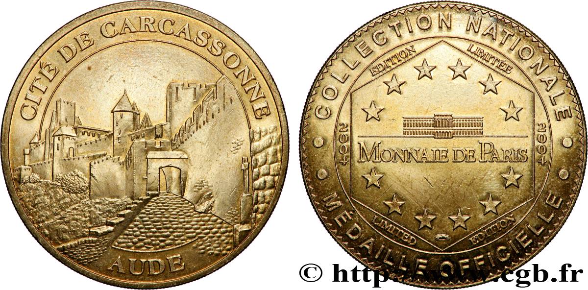 TOURISTIC MEDALS Médaille touristique, Cité fortifiée de Carcassonne VZ