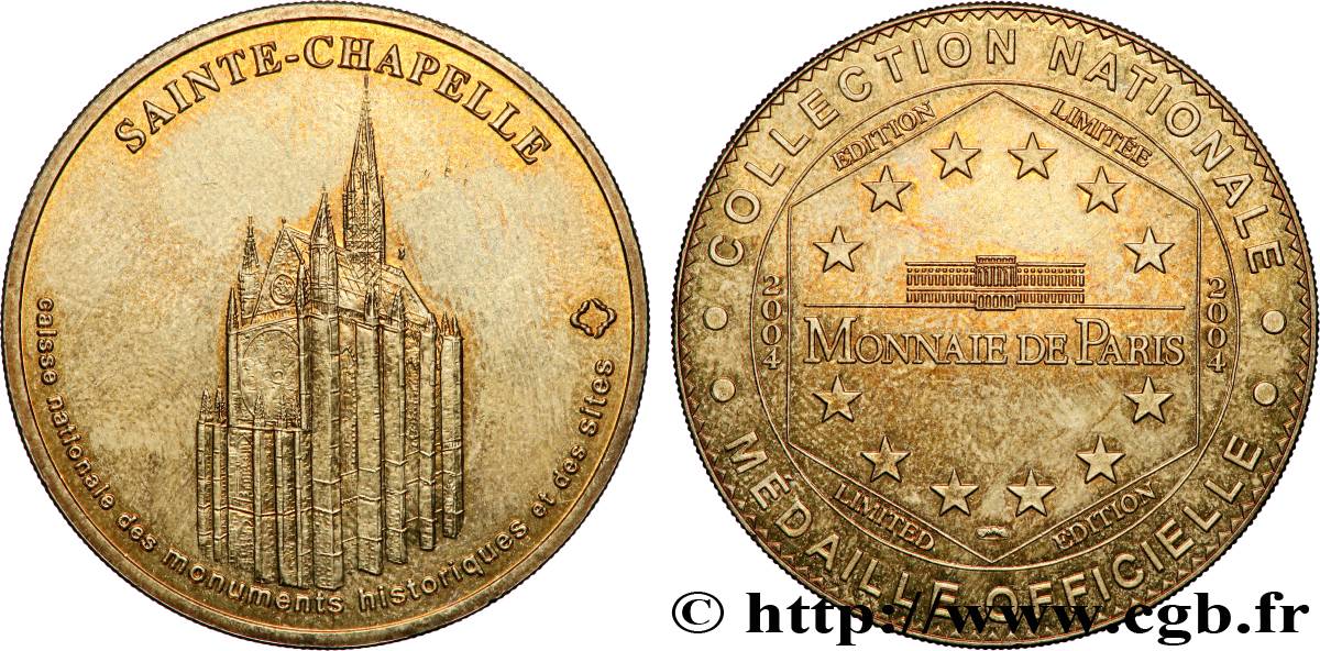 TOURISTIC MEDALS Médaille touristique, La Sainte-Chapelle fVZ