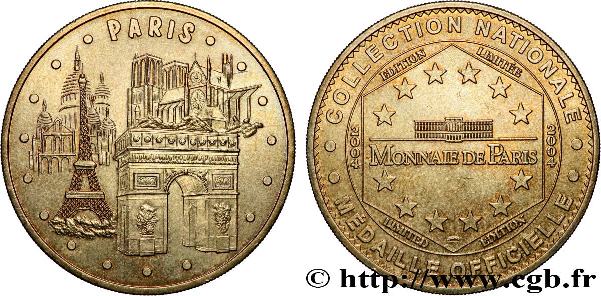 TOURISTIC MEDALS Médaille touristique, Paris VZ