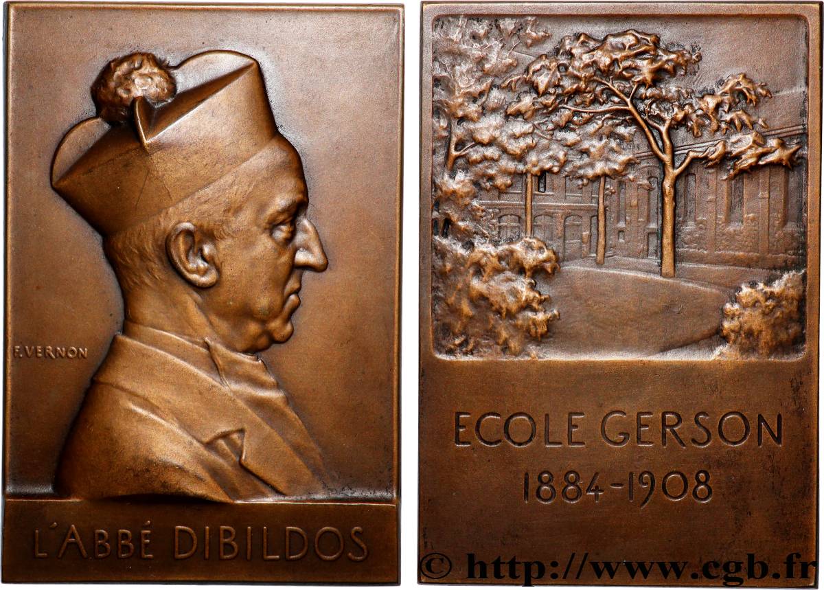 III REPUBLIC Plaquette, Abbé Dibildos AU