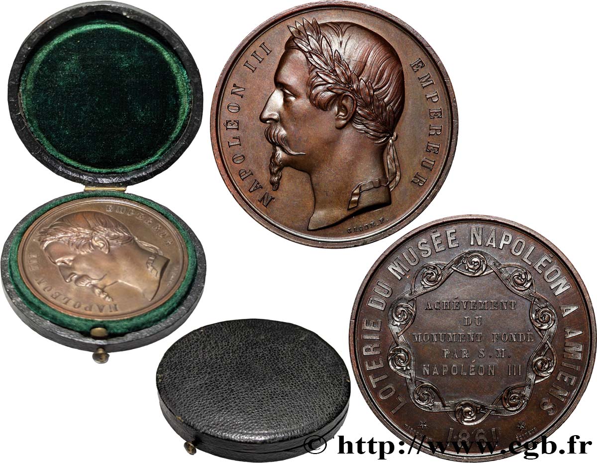 SECOND EMPIRE Médaille, Loterie du Musée Napoléon  MS