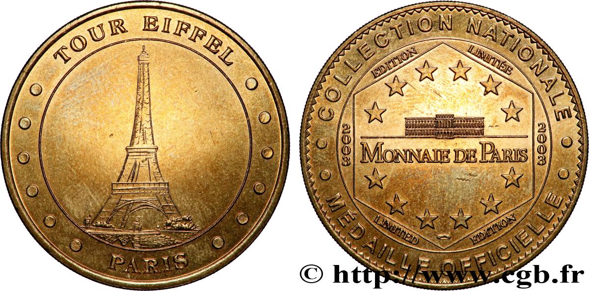 MÉDAILLES TOURISTIQUES Médaille touristique, Tour Eiffel, Paris SUP