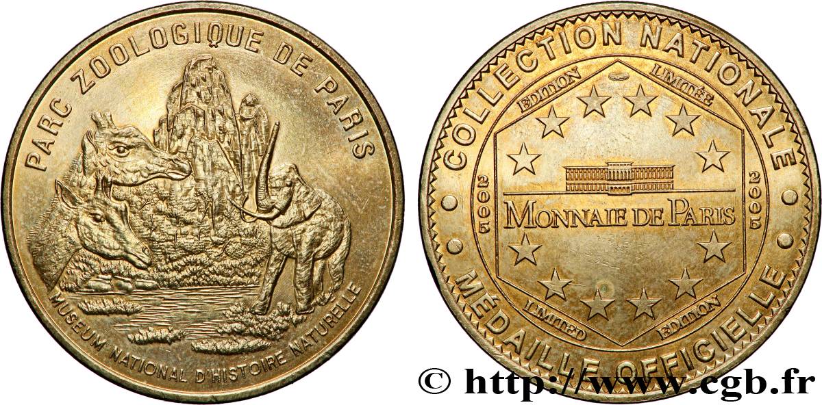 TOURISTIC MEDALS Médaille, Parc zoologique de Paris AU