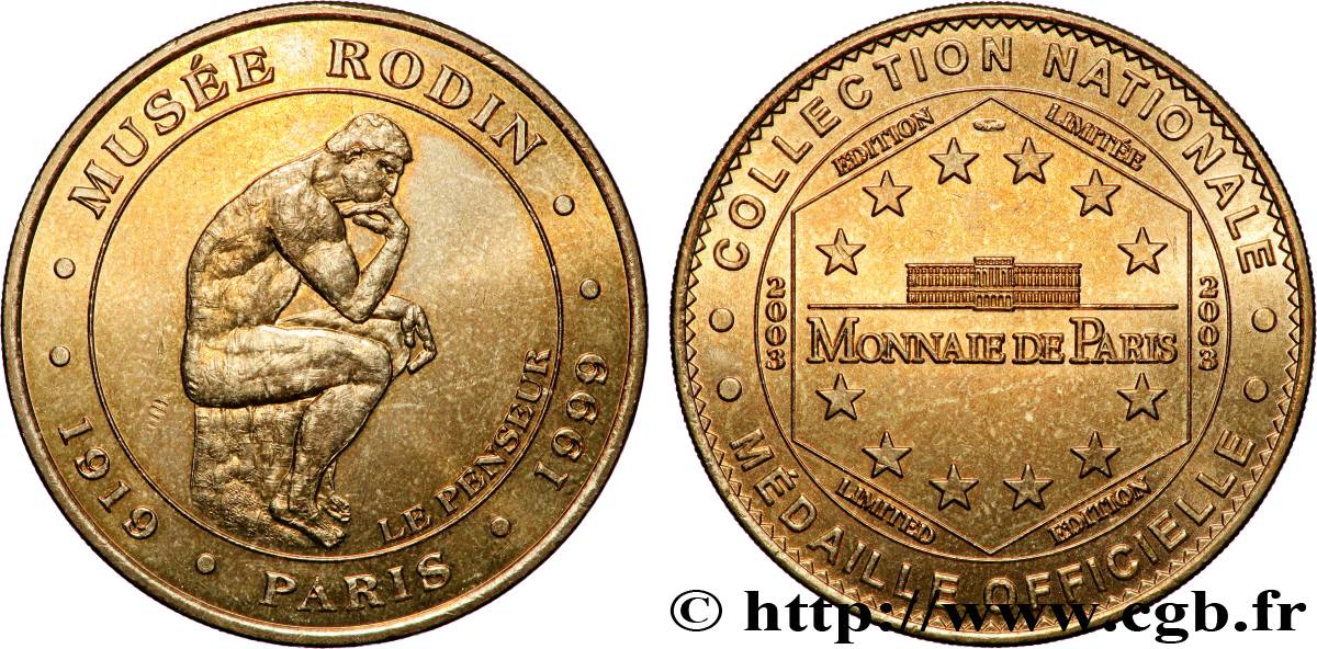 TOURISTIC MEDALS Médaille touristique, Musée Rodin AU