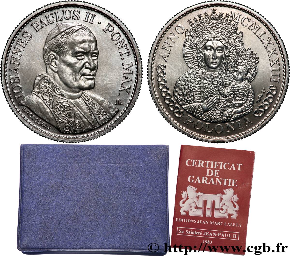 JEAN-PAUL II (Karol Wojtyla) Médaille, Visite de Jean-Paul II à Pologne SPL