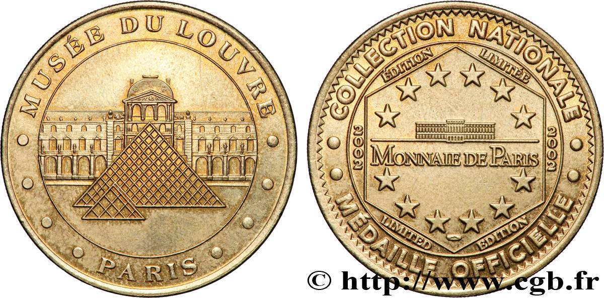 TOURISTIC MEDALS Médaille touristique, Musée du Louvre, Paris AU