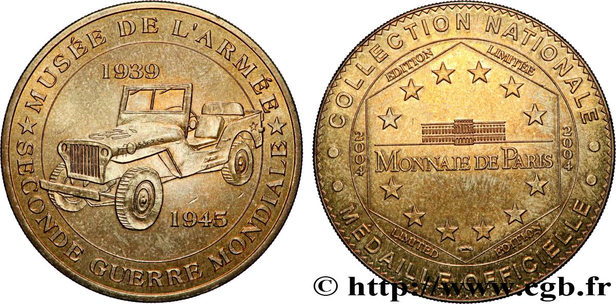 TOURISTIC MEDALS Médaille touristique, Musée de l’Armée, Seconde Guerre Mondiale AU