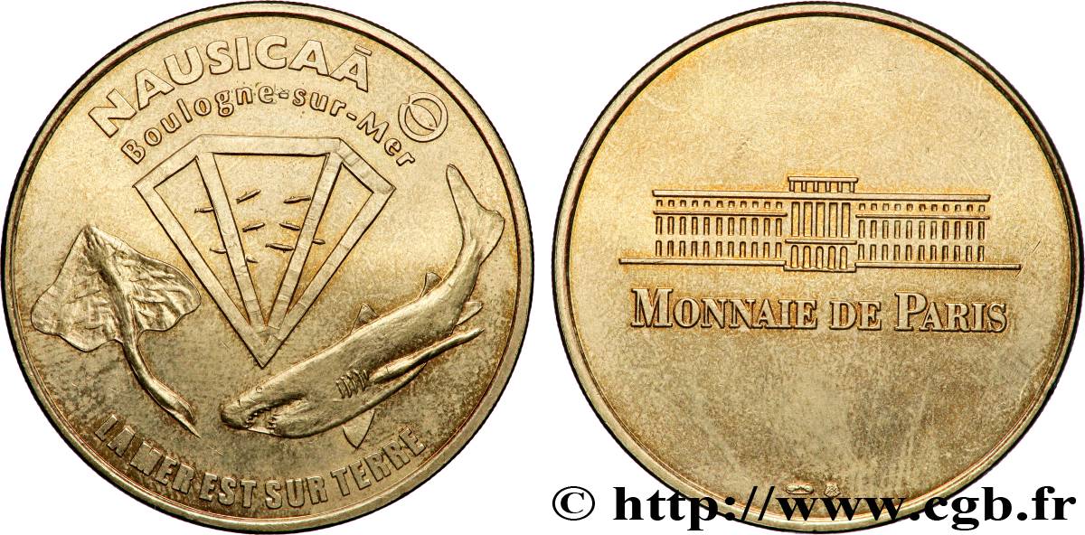 TOURISTIC MEDALS Médaille touristique, Nausicaa, Boulogne-sur-Mer  AU