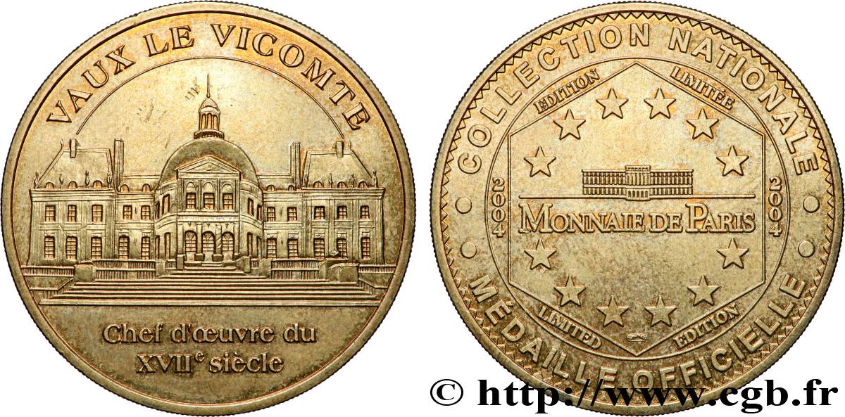 TOURISTIC MEDALS Médaille touristique, Vaux-le-Vicomte AU