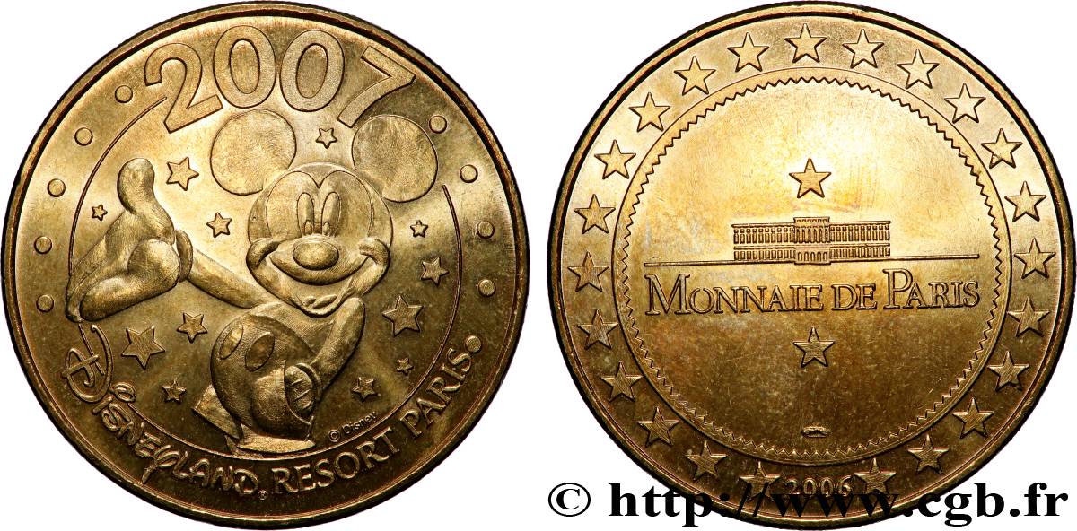 TOURISTIC MEDALS Médaille touristique, Disneyland Resort Paris VZ