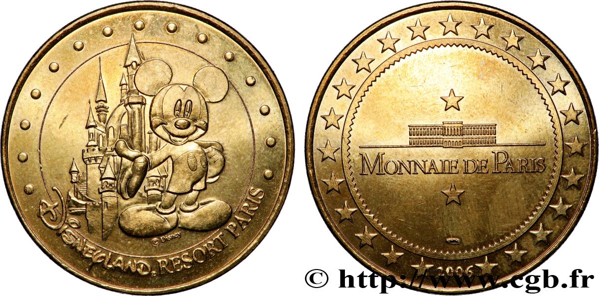 TOURISTIC MEDALS Médaille touristique, Disneyland, Paris VZ