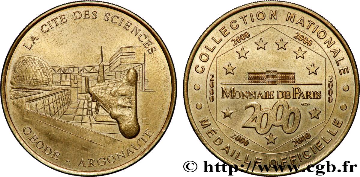 TOURISTIC MEDALS Médaille touristique, La cité des sciences, Paris AU