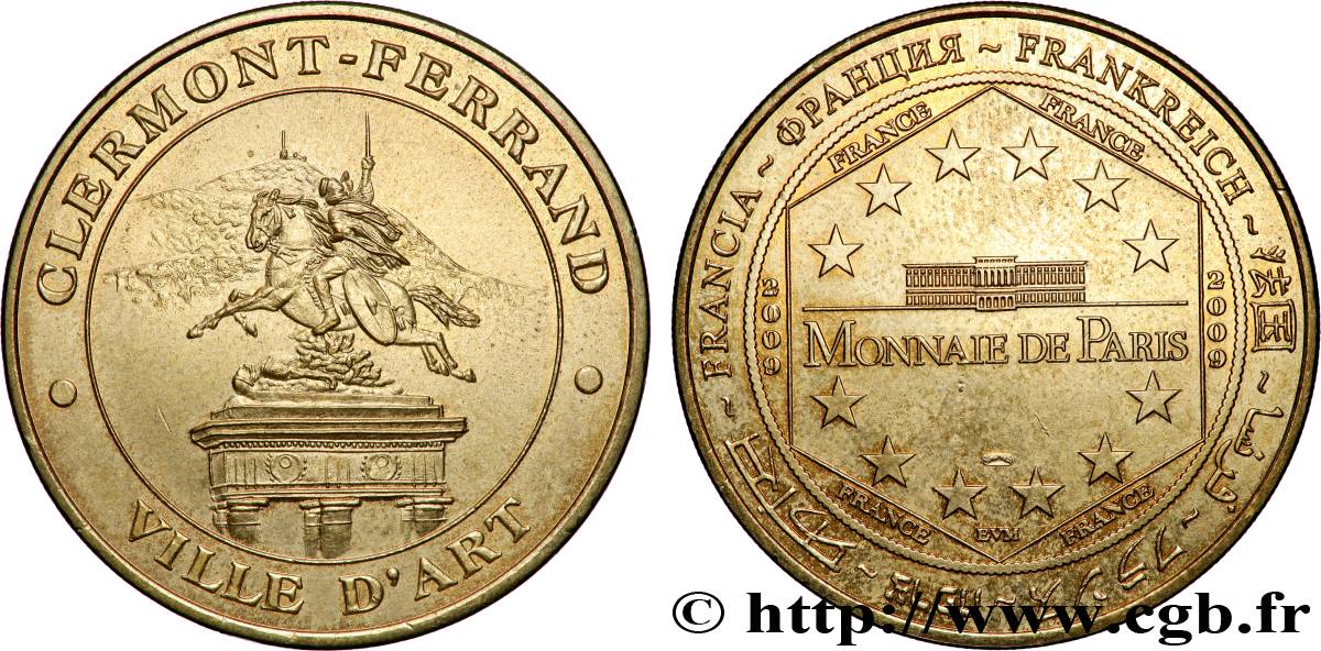 TOURISTIC MEDALS Médaille touristique, Clermont-Ferrand, Ville d’art VZ