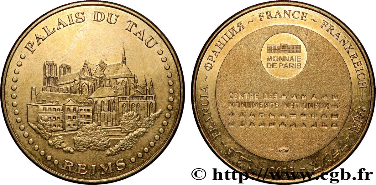 MÉDAILLES TOURISTIQUES Médaille touristique, Palais du Tau, Reims SUP