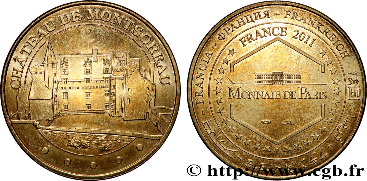 MÉDAILLES TOURISTIQUES Médaille touristique, Château de Montsoreau SUP