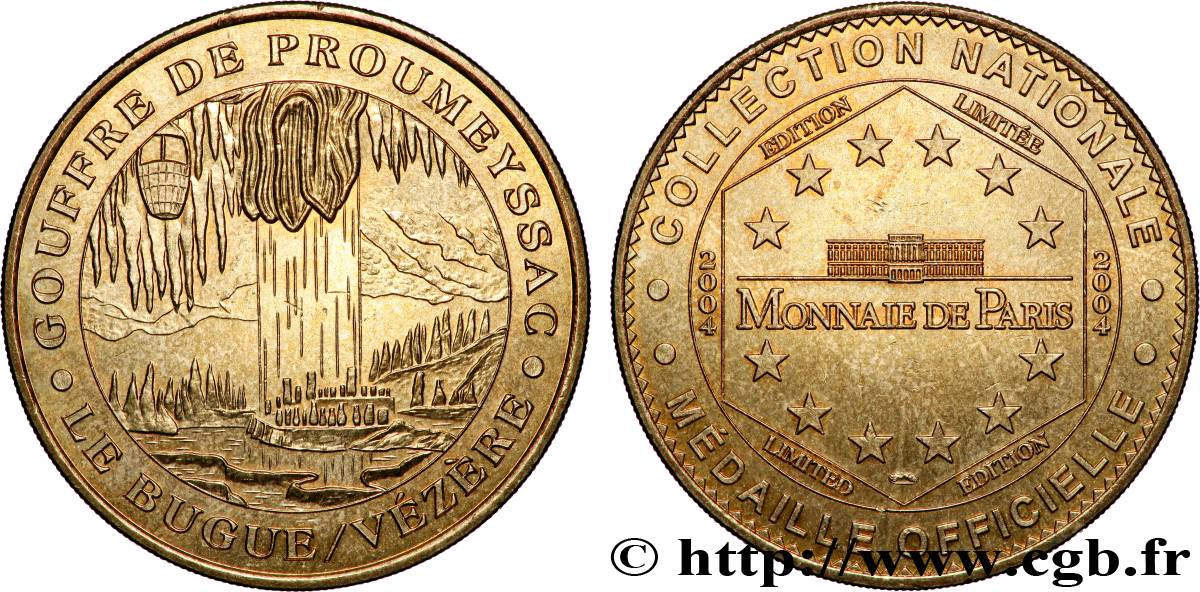 MÉDAILLES TOURISTIQUES Médaille touristique, Gouffre de Proumeyssac SUP