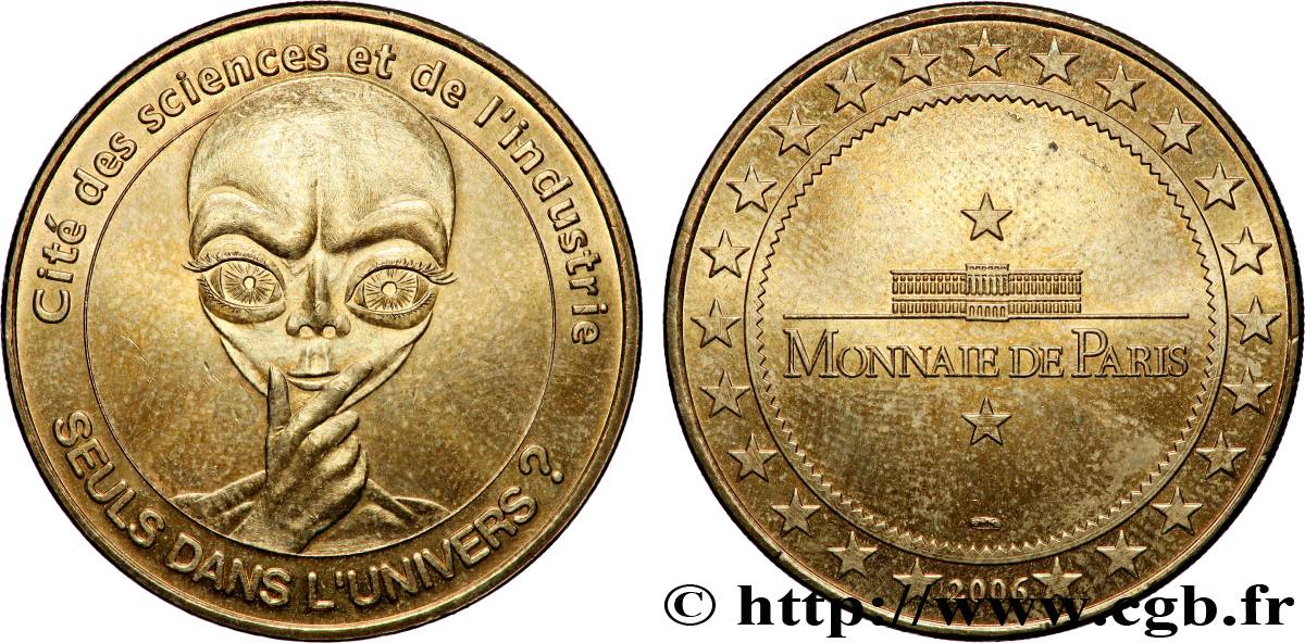 TOURISTIC MEDALS Médaille touristique, Cité des sciences et de l’industrie, Seuls dans l’Univers? AU