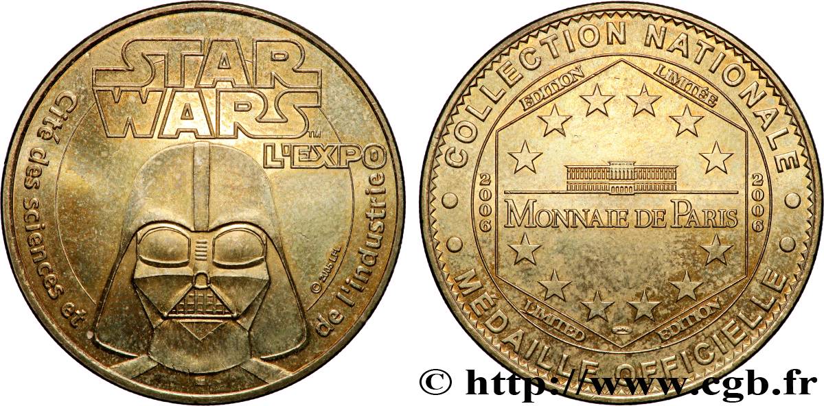 TOURISTIC MEDALS Médaille touristique, Cité des sciences et de l’industrie, exposition Star Wars, Paris VZ
