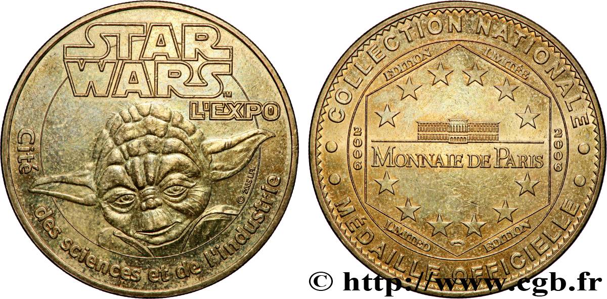 TOURISTIC MEDALS Médaille touristique, Cité des sciences et de l’industrie, exposition Star Wars, Paris AU