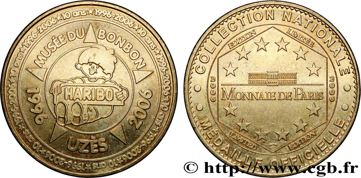 TOURISTIC MEDALS Médaille touristique, Musée du bonbon Haribo AU