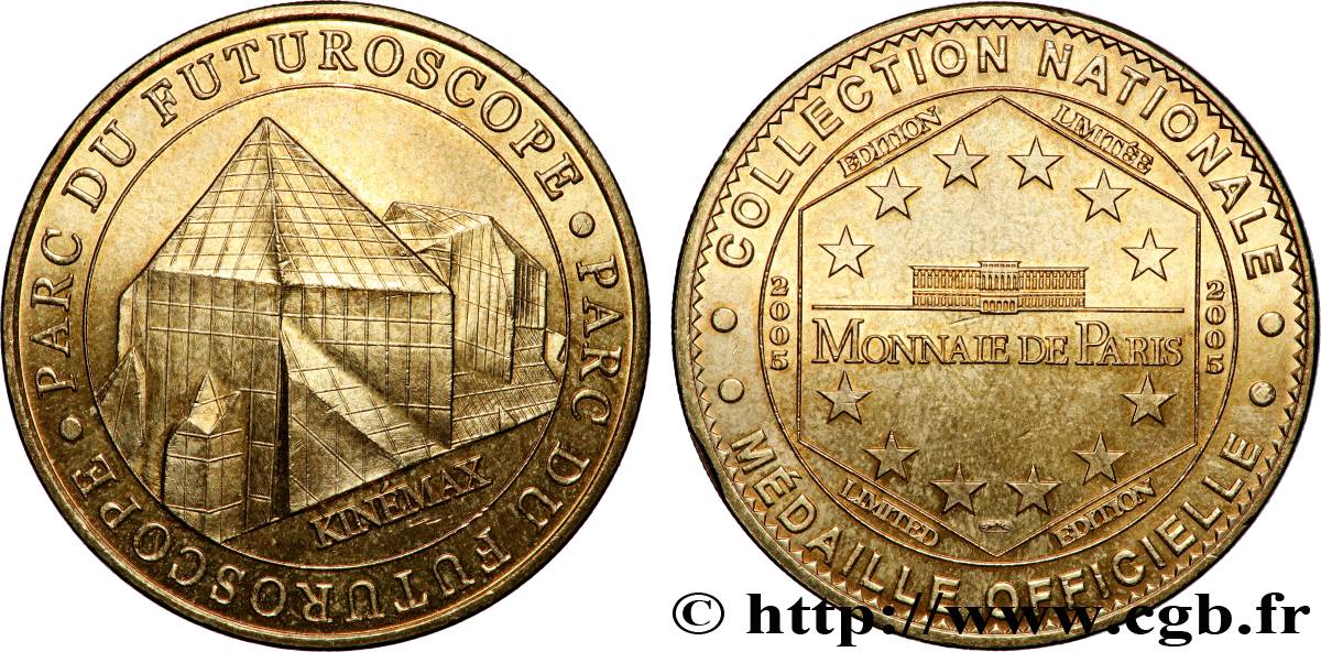 TOURISTIC MEDALS Médaille touristique, Parc du Futuroscope, Kinémax VZ