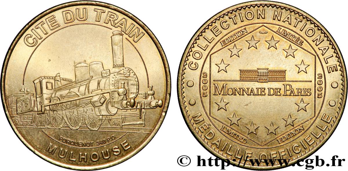 TOURISTIC MEDALS Médaille touristique, Cité du train, Mulhouse VZ