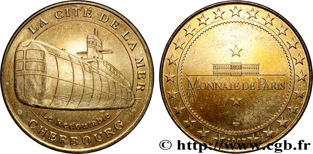 TOURISTIC MEDALS Médaille touristique, La cité de la mer, Cherbourg AU