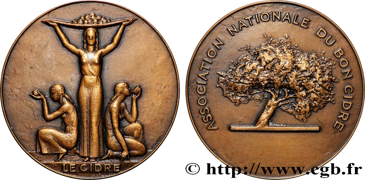 ASSOCIATIONS PROFESSIONNELLES - SYNDICATS Médaille, Le Cidre, Association nationale du bon cide SUP