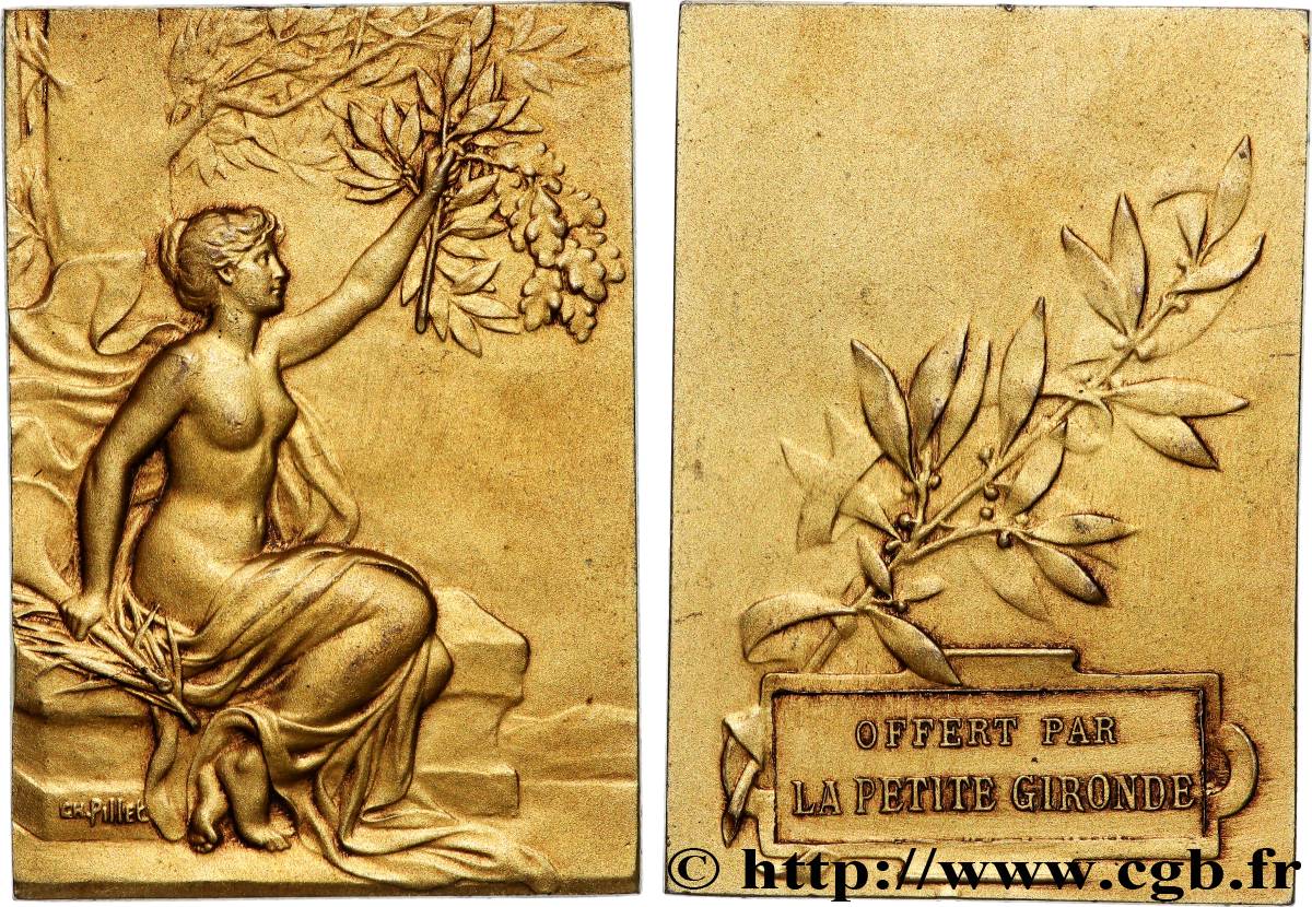 III REPUBLIC Médaille, Offert par la Petite Gironde AU