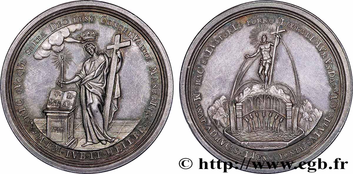 HOLY ROMAN EMPIRE - CHARLES VI Médaille, Deuxième centenaire de la Réforme AU