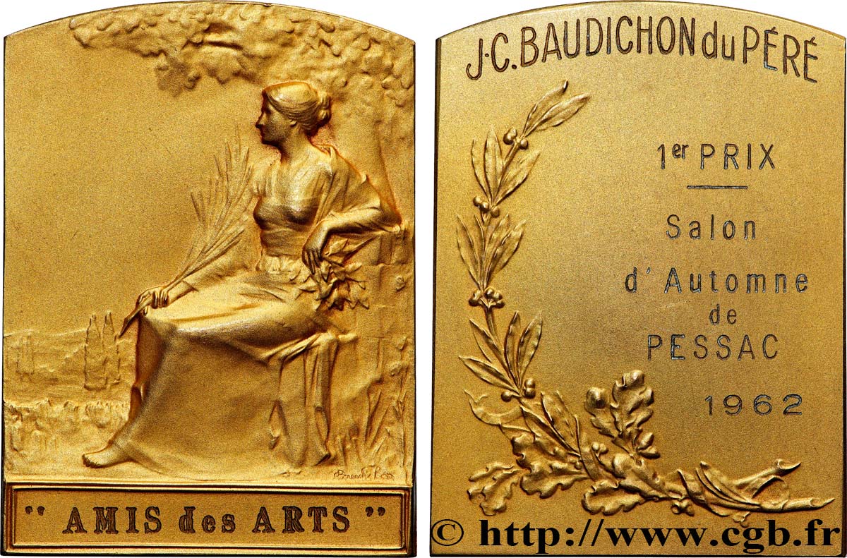 CINQUIÈME RÉPUBLIQUE Plaquette, Salon d’Automne TTB+