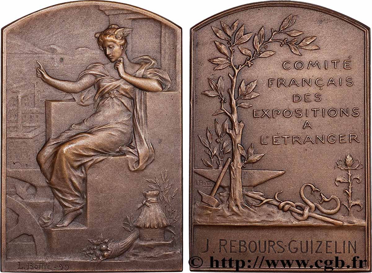 TERCERA REPUBLICA FRANCESA Plaquette, Comité des Expositions à l’étranger EBC